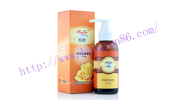 虹韵品牌美容院产品HY-101 保湿洁面凝胶，清洁皮肤污垢任何皮肤适用的美容院加盟洁面产品